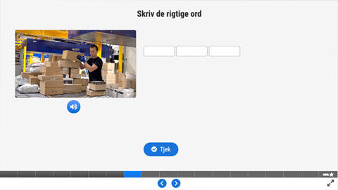 Screenshot af siden med opgave 3