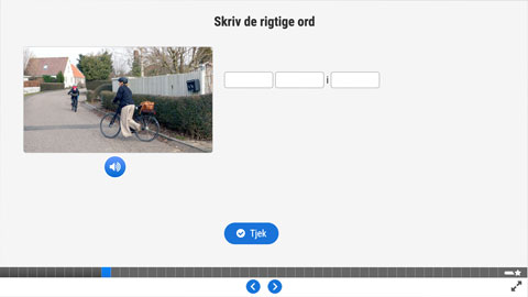Screenshot af siden med opgave 3