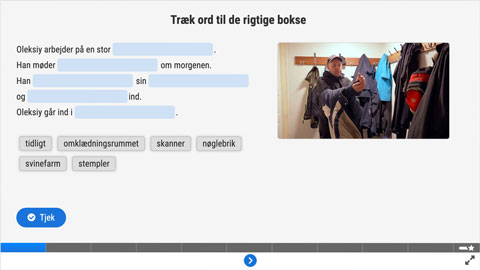 Screenshot af siden med opgave 2