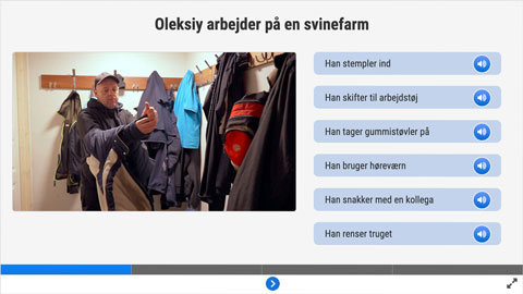 Screenshot af siden med udtale
